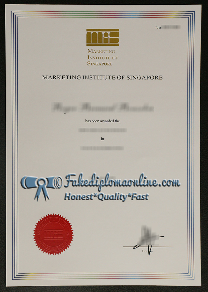 Marketing Institute of Singapore diploma