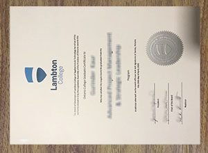 Lambton College certificate