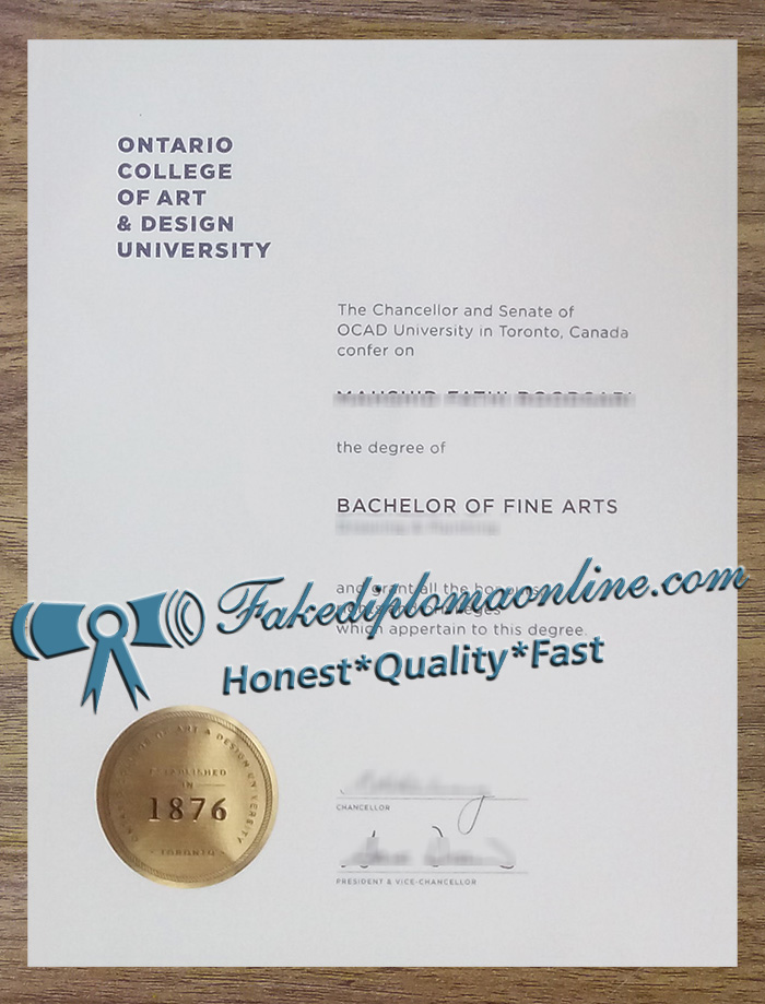 Ontario College of Art & Design University degree