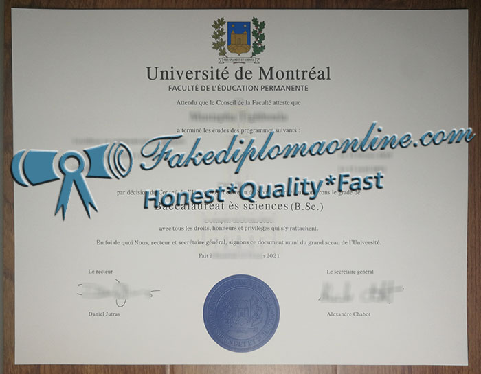 Université de Montréal degree