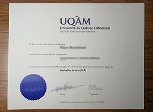 Université du Québec à Montréal diploma