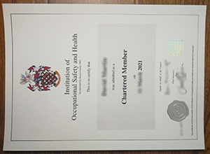 IOSH certificate