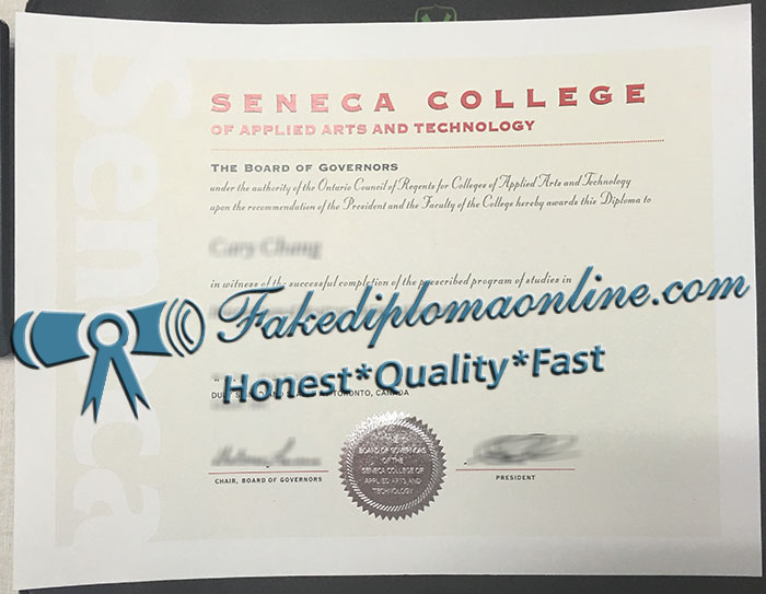 Seneca College diploma