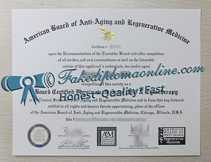 ABAARM certificate