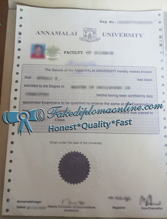 Annamalai University degree