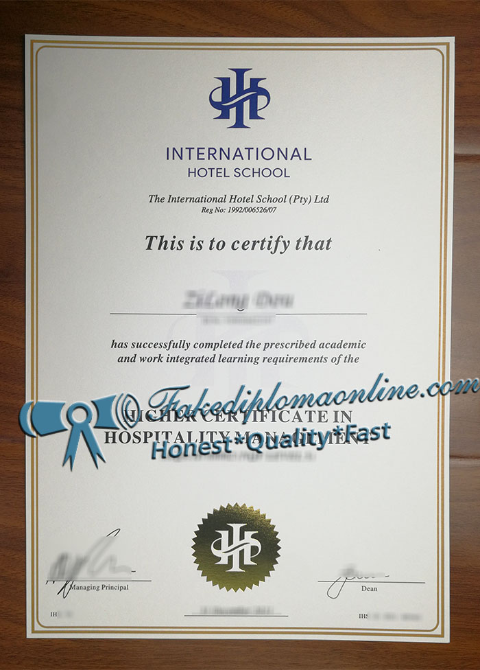 International-Hotel-School-certificate