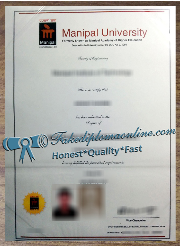 Manipal Academy of Higher Education diploma