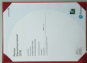 Pearson International GCE certificate