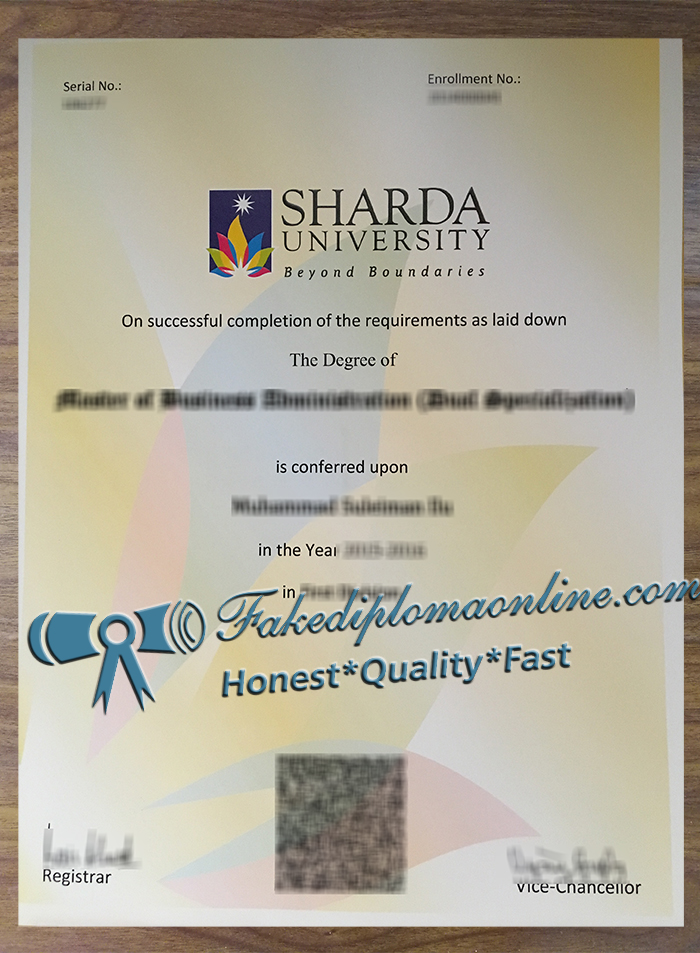 Sharda University degree