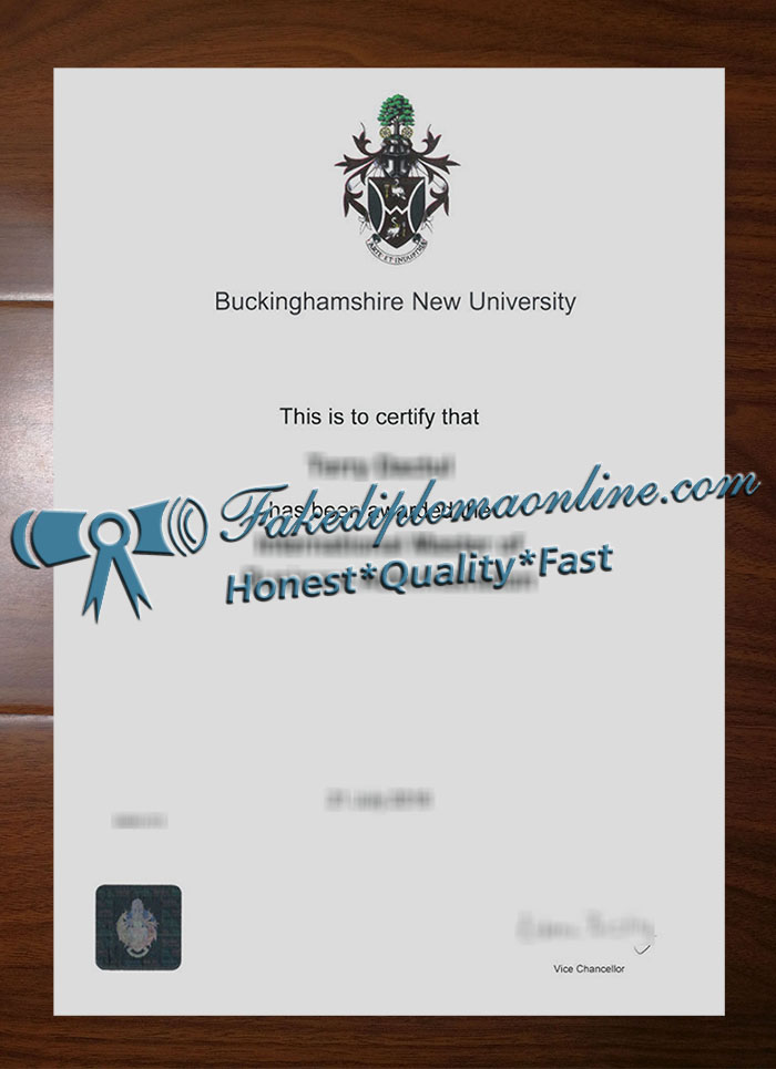 Buckinghamshire New University diploma