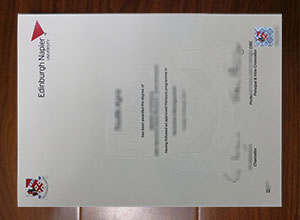 Edinburgh Napier University diploma