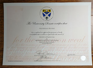 Glasgow Caledonian University diploma