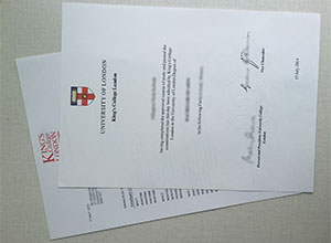 King's College London degree and transcript