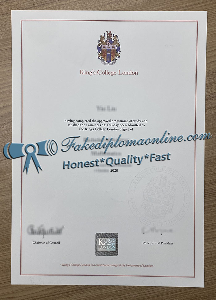 King's College London diploma