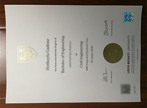 Leeds Beckett University diploma