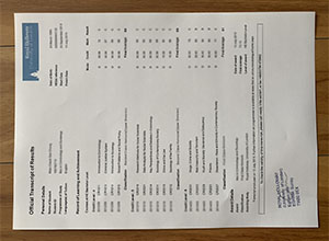 Royal Holloway University of London transcript