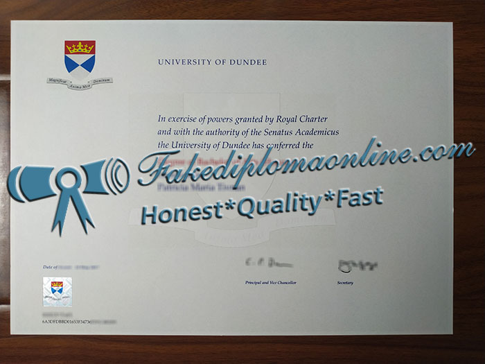 University of Dundee diploma