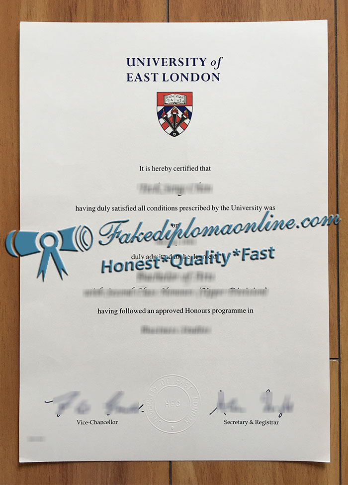 University of East London degree1