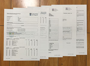 University of Glasgow official transcript