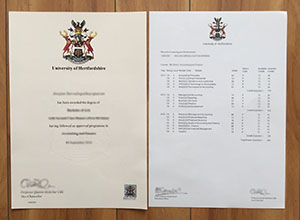 University of Hertfordshire diploma