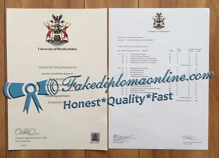 University of Hertfordshire diploma