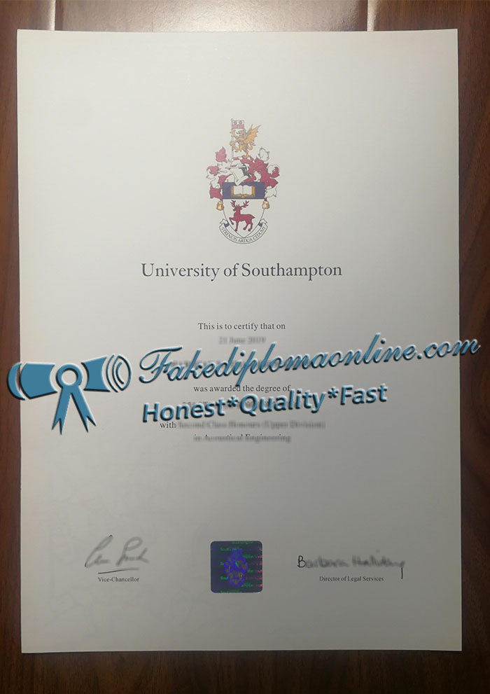 University of Southampton diploma 