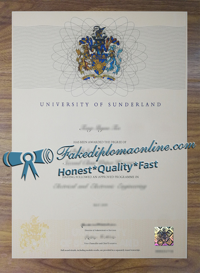 University of Sunderland degree