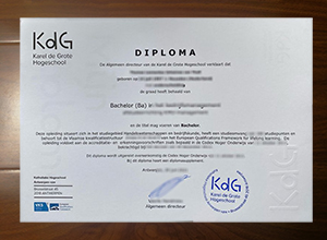 Karel de Grote Hogeschool diploma