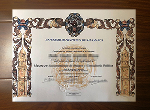 Universidad Pontificia de Salamanca diploma