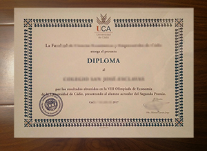 Universidad de Cádiz diploma