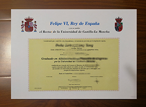 Universidad de Castilla-La Mancha diploma