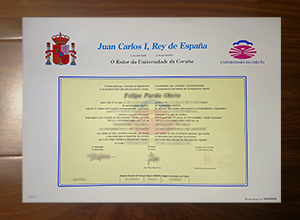 Universidad de La Coruña diploma