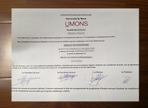 Université de Mons diploma