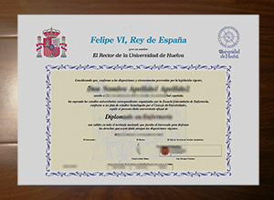 University of Huelva diploma