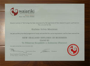 Waiariki Institute of Technology diploma