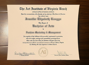 Art Institute of Virginia Beach diploma