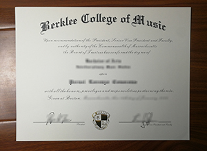 Berklee College of Music diploma