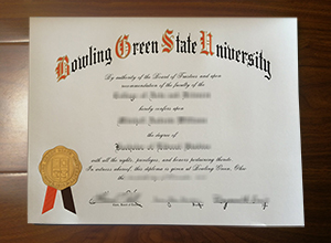 Bowling Green State University diploma