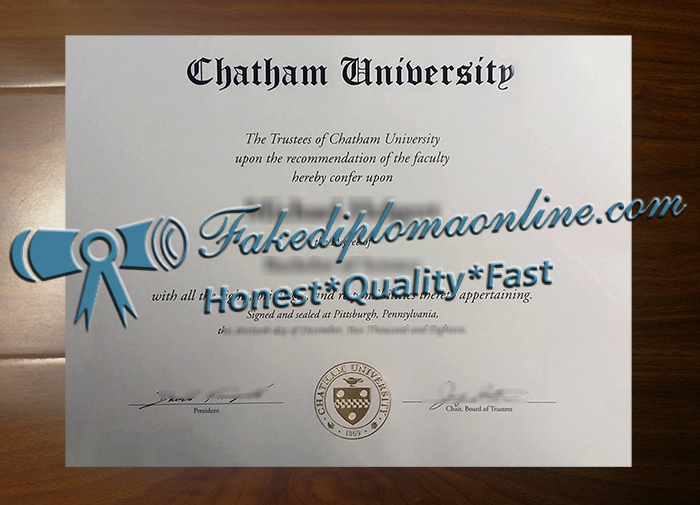 Chatham University diploma