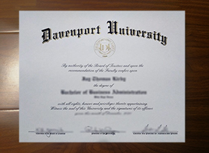 Davenport University diploma