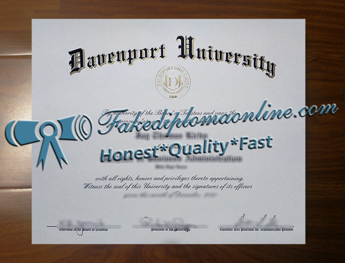 Davenport University diploma