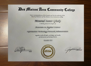 Des Moines Area Community College diploma