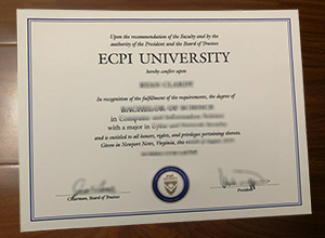 ECPI University diploma