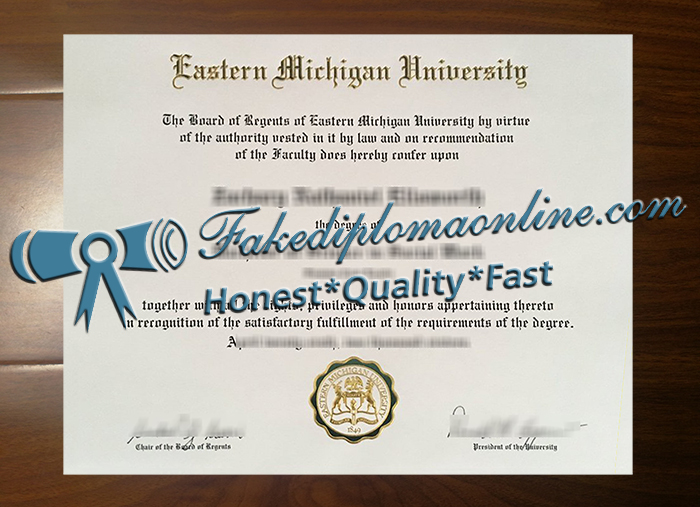 Eastern Michigan University diploma