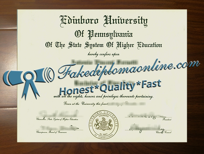 Edinboro University of Pennsylvania diploma
