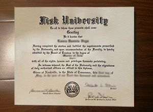 Fisk University diploma