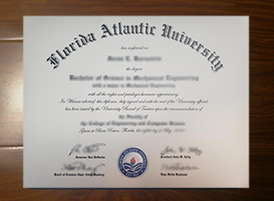 Florida Atlantic University diploma