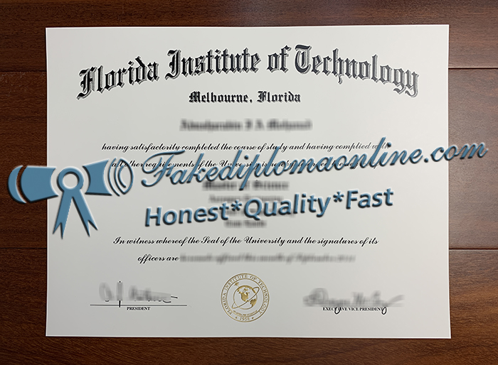 Florida Institute of Technology diploma