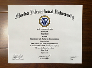 Florida International University diploma