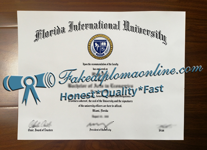 Florida International University diploma